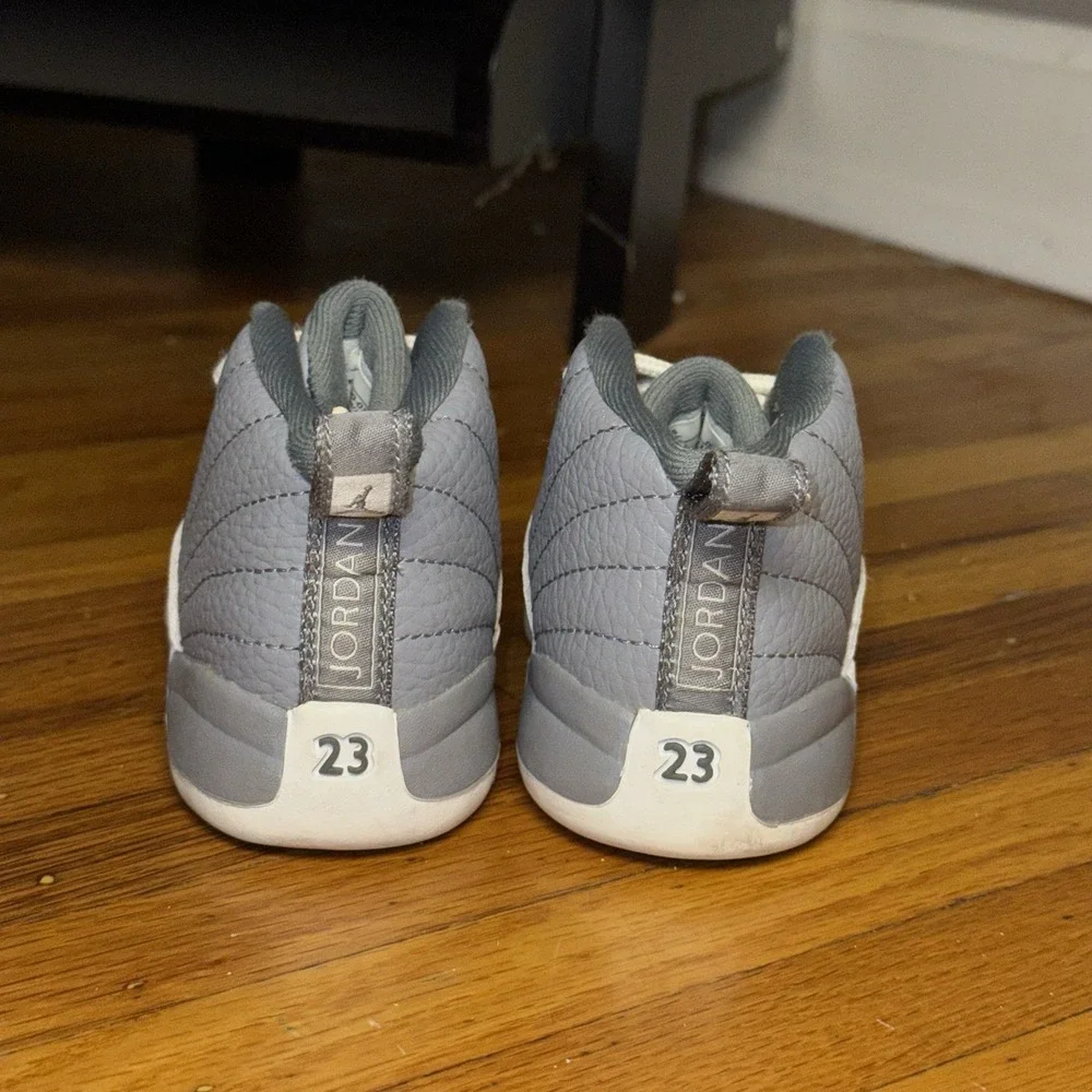 Nike Air Jordan 12 Retro Stealth Grey 850000-015 Baby Toddler Size 7C Sneaker